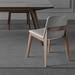 高級アッシュ材使用!スタイリッシュで快適な合皮チェア hagst-329