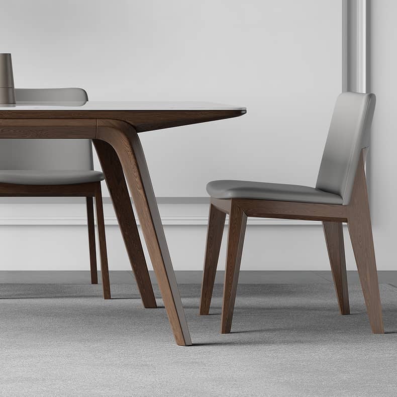 高級アッシュ材使用!スタイリッシュで快適な合皮チェア hagst-329