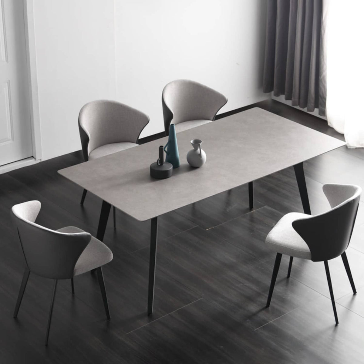 「スタイリッシュなスチール×麻綿×合皮チェア│快適な座り心地&モダンデザイン」 hagst-341