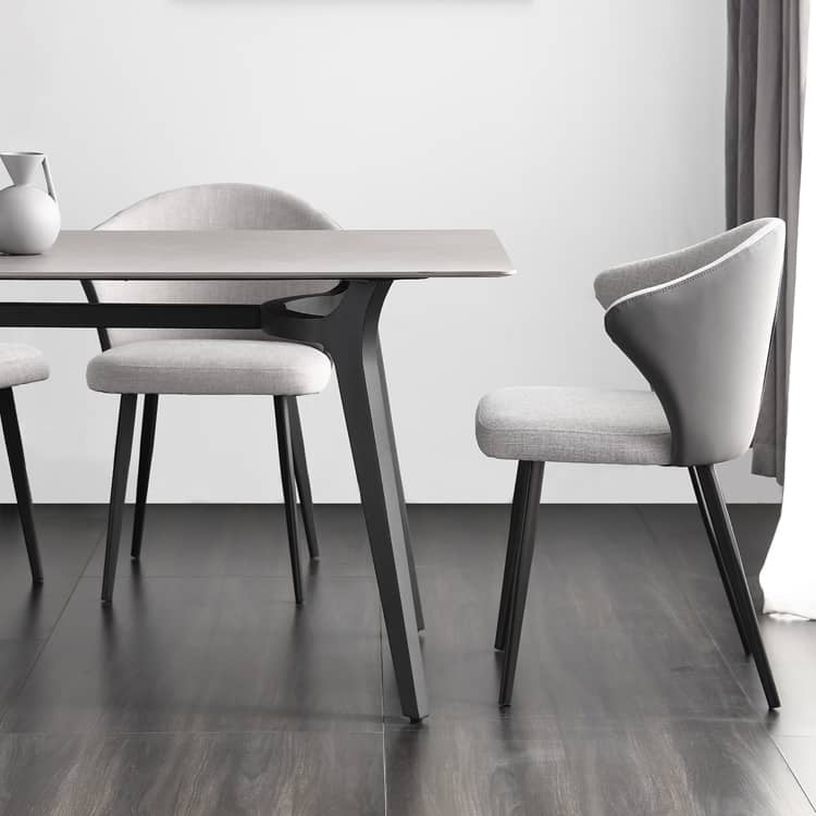 「スタイリッシュなスチール×麻綿×合皮チェア│快適な座り心地&モダンデザイン」 hagst-341