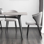 「スタイリッシュなスチール×麻綿×合皮チェア│快適な座り心地&モダンデザイン」 hagst-341