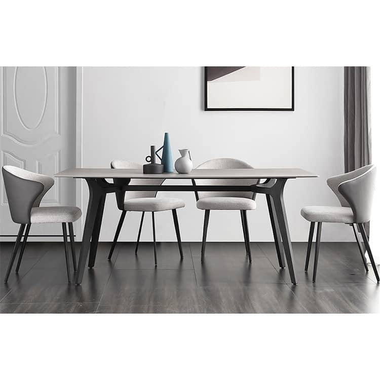 「スタイリッシュなスチール×麻綿×合皮チェア│快適な座り心地&モダンデザイン」 hagst-341