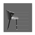 「スタイリッシュなスチール×麻綿×合皮チェア│快適な座り心地&モダンデザイン」 hagst-341