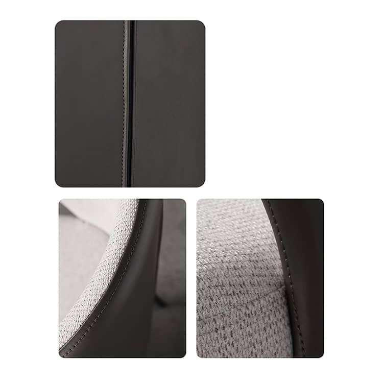 「スタイリッシュなスチール×麻綿×合皮チェア│快適な座り心地&モダンデザイン」 hagst-341