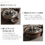 ブラックホワイトマイクロクリスタルストーンラウンドコーヒーテーブル胡桃色大小組合モダンラグジュアリー hagst-5539