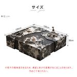 ブラックホワイト大理石調スクエアコーヒーテーブルイタリアンミニマルモダンリビングラグジュアリー hagst-5540