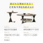 イタリアンラグジュアリーモダンリビングマイクロクリスタルストーンラウンドテーブルクロスレッグ金属フレーム収納付き hagst-5541