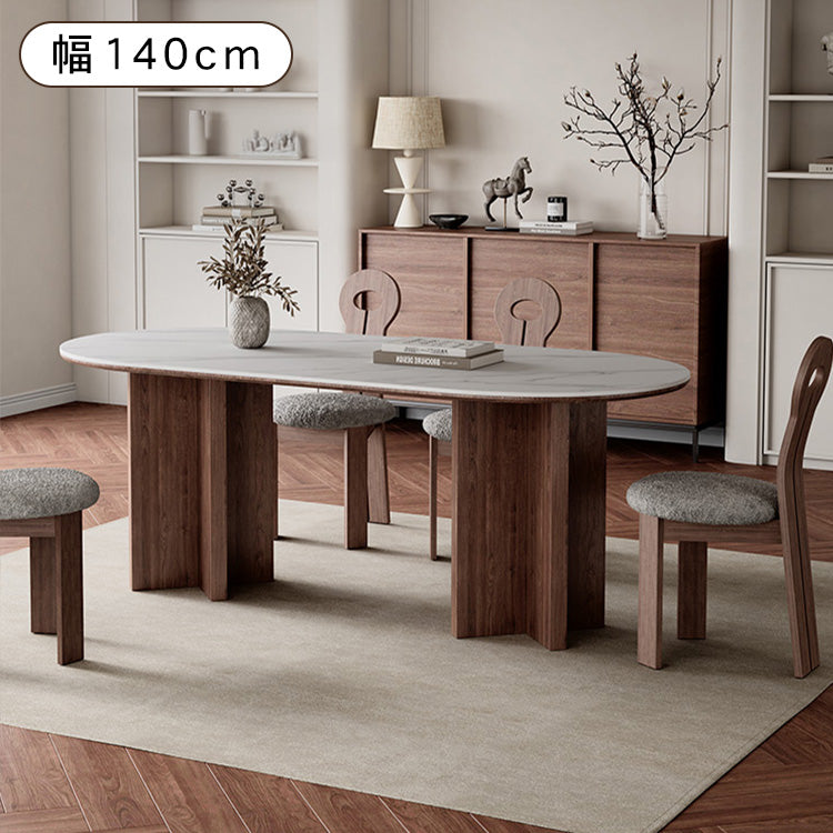 セラミック+アッシュ材 多層板 テーブル|高級感溢れるデザインと耐久性 hagst-573