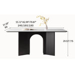 「セラミック&オーク 多層板 テーブル|高級感漂うデザイン家具」 hagst-576