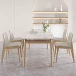 高級アッシュ材使用 合成皮革チェア 北欧風デザイン hagst-816