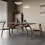 オーク材使用の高級チェア 合成皮革シート付き 北欧風デザイン hagst-821