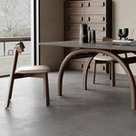 オーク材使用の高級チェア 合成皮革シート付き 北欧風デザイン hagst-821