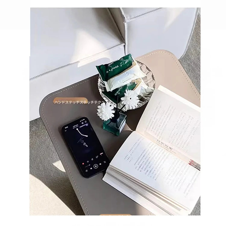 スタイリッシュな合成皮革センターテーブル|モダンデザインでおしゃれなお部屋に最適なアイテム hakt-5146