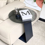 センターテーブル 強化ガラス&アルミニウム合金製 モダンデザイン おしゃれリビングテーブル hakt-5148