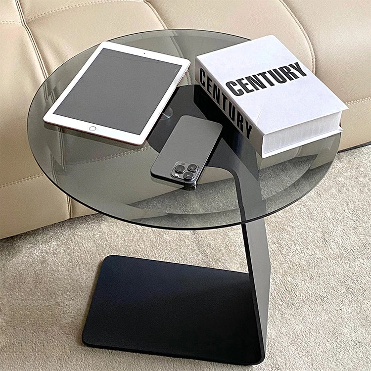 センターテーブル 強化ガラス&アルミニウム合金製 モダンデザイン おしゃれリビングテーブル hakt-5148