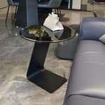 センターテーブル 強化ガラス&アルミニウム合金製 モダンデザイン おしゃれリビングテーブル hakt-5148