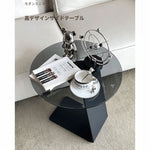 センターテーブル 強化ガラス&アルミニウム合金製 モダンデザイン おしゃれリビングテーブル hakt-5148