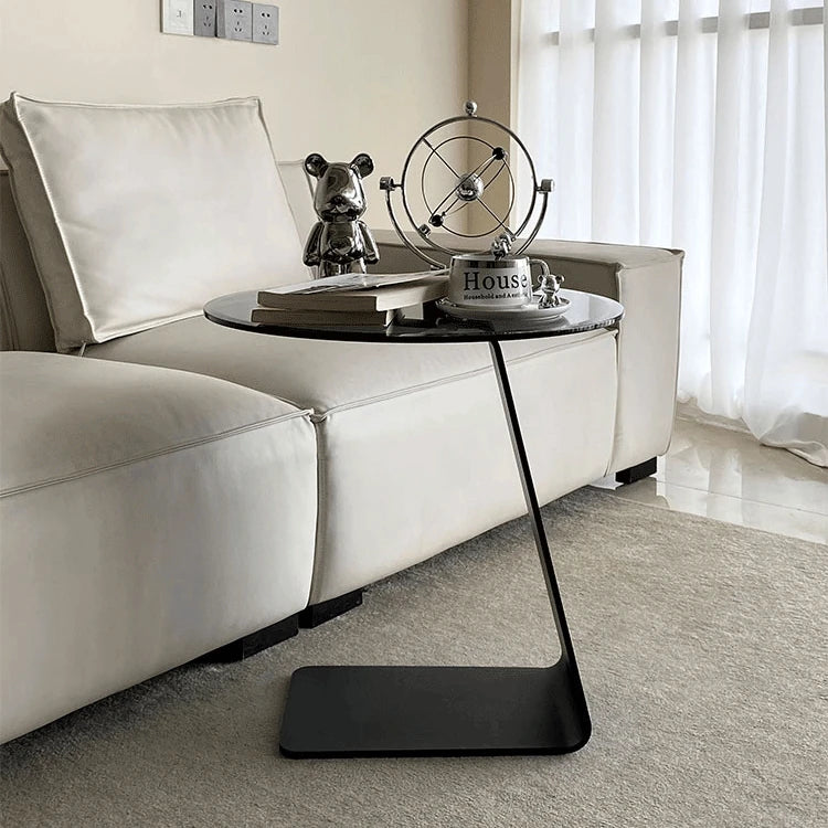 センターテーブル 強化ガラス&アルミニウム合金製 モダンデザイン おしゃれリビングテーブル hakt-5148