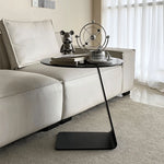 センターテーブル 強化ガラス&アルミニウム合金製 モダンデザイン おしゃれリビングテーブル hakt-5148