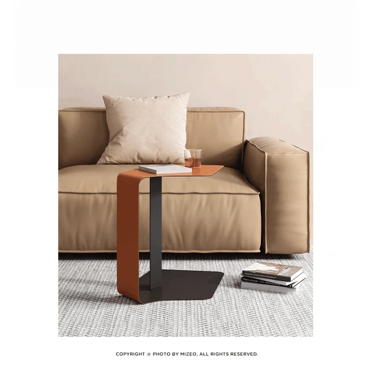 おしゃれな合成皮革&スチール製センターテーブル - モダンデザインでリビングを彩るクリエイティブな家具 hakt-5151