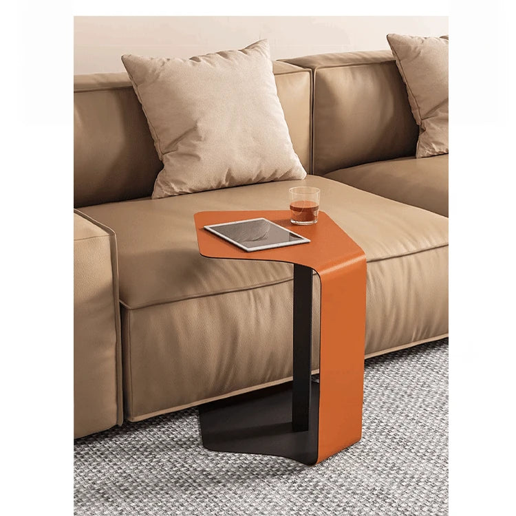 おしゃれな合成皮革&スチール製センターテーブル - モダンデザインでリビングを彩るクリエイティブな家具 hakt-5151