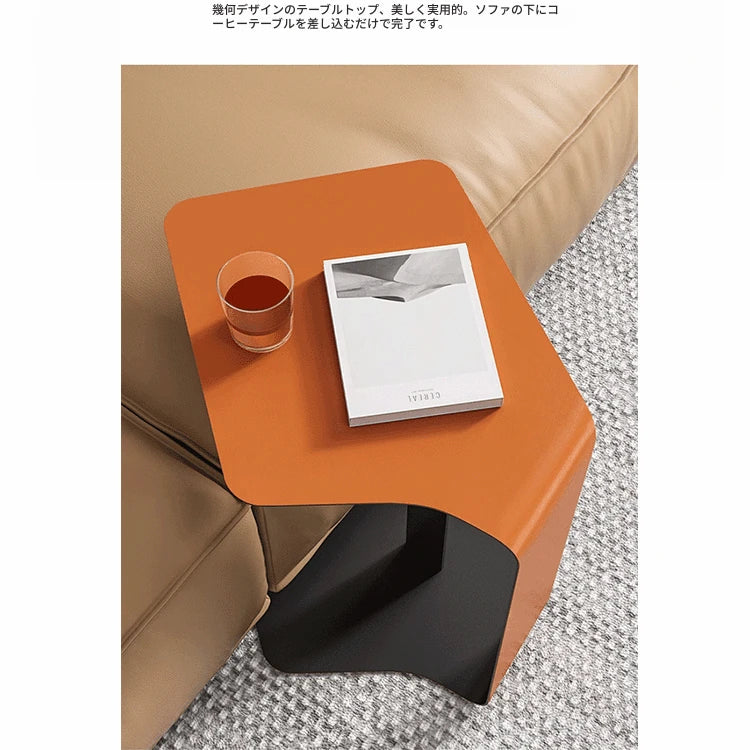 おしゃれな合成皮革&スチール製センターテーブル - モダンデザインでリビングを彩るクリエイティブな家具 hakt-5151