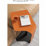 おしゃれな合成皮革&スチール製センターテーブル - モダンデザインでリビングを彩るクリエイティブな家具 hakt-5151