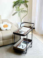 センターテーブル 合成皮革×ステンレス おしゃれな移動式デザイン 収納力抜群 インテリアに最適! hakt-5152