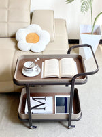 センターテーブル 合成皮革×ステンレス おしゃれな移動式デザイン 収納力抜群 インテリアに最適! hakt-5152