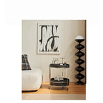 センターテーブル 合成皮革 ステンレス製 おしゃれな2段デザイン 無段階調整可能 モダンインテリアに最適 hakt-5153