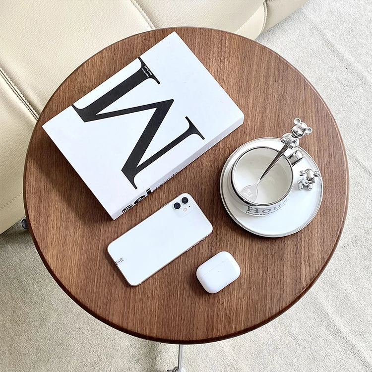 おしゃれなセンターテーブル|多層板&アルミニウム合金製|キャスター付きで移動楽々! hakt-5154