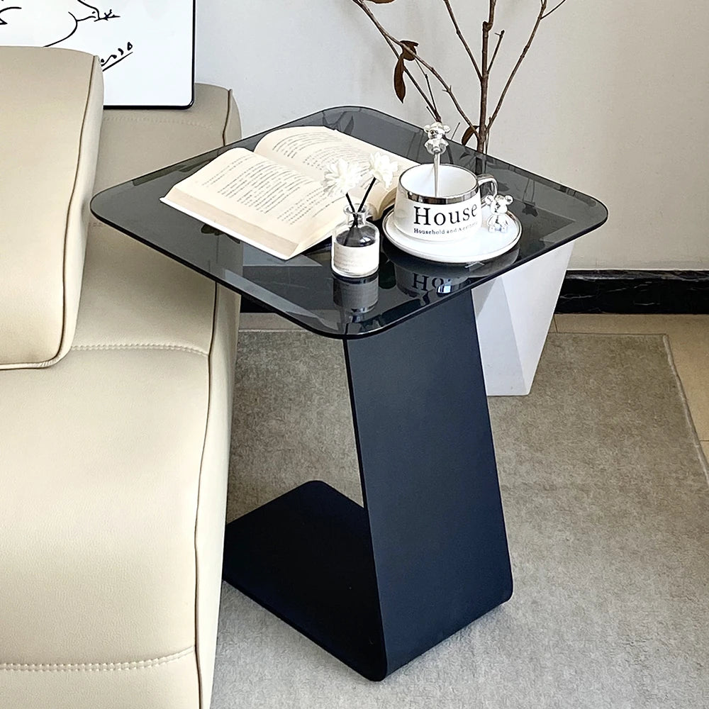 モダン強化ガラスセンターテーブル - スタイリッシュなリビングルームアクセント hakt-5155