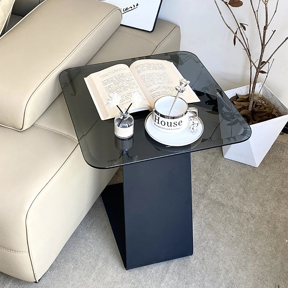 モダン強化ガラスセンターテーブル - スタイリッシュなリビングルームアクセント hakt-5155