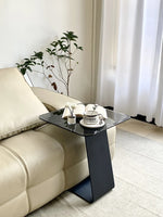 モダン強化ガラスセンターテーブル - スタイリッシュなリビングルームアクセント hakt-5155