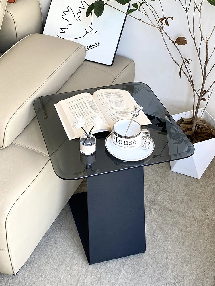 モダン強化ガラスセンターテーブル - スタイリッシュなリビングルームアクセント hakt-5155