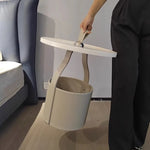 スタイリッシュな合成皮革センターテーブル - 中密度繊維板製で収納も便利!テーブルと収納ボックスが一体化したデザイン。 hakt-5156