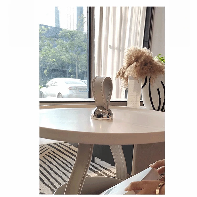 スタイリッシュな合成皮革センターテーブル - 中密度繊維板製で収納も便利!テーブルと収納ボックスが一体化したデザイン。 hakt-5156