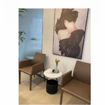 スタイリッシュな合成皮革センターテーブル - 中密度繊維板製で収納も便利!テーブルと収納ボックスが一体化したデザイン。 hakt-5156