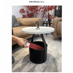 スタイリッシュな合成皮革センターテーブル - 中密度繊維板製で収納も便利!テーブルと収納ボックスが一体化したデザイン。 hakt-5156