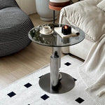 【シンプルモダン】ステンレス・強化ガラス センターテーブル - リビングに最適なスタイリッシュデザイン hakt-5157