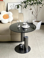 【シンプルモダン】ステンレス・強化ガラス センターテーブル - リビングに最適なスタイリッシュデザイン hakt-5157