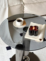 【シンプルモダン】ステンレス・強化ガラス センターテーブル - リビングに最適なスタイリッシュデザイン hakt-5157