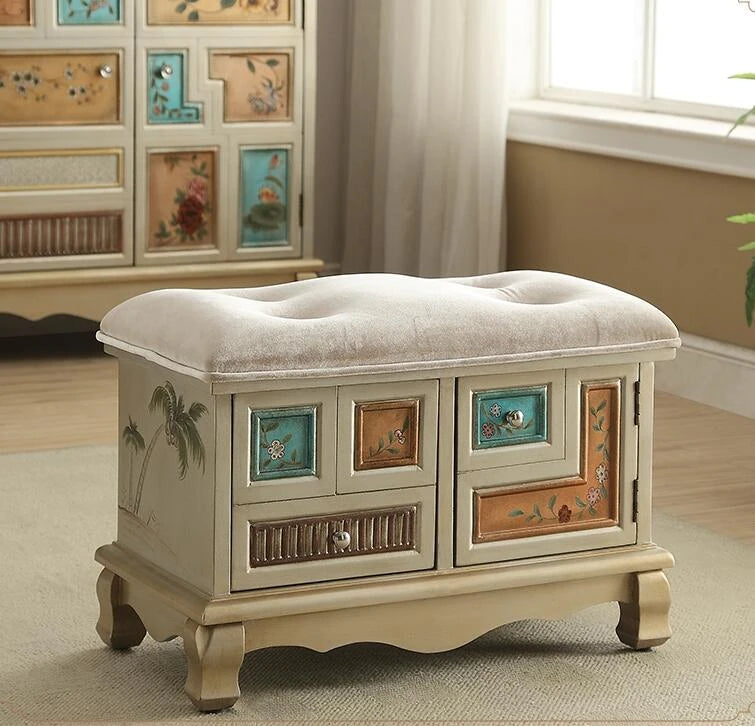 オーク製スタイリッシュスツール|美しいデザインと快適性の融合|インテリアにぴったり! halmh-5295