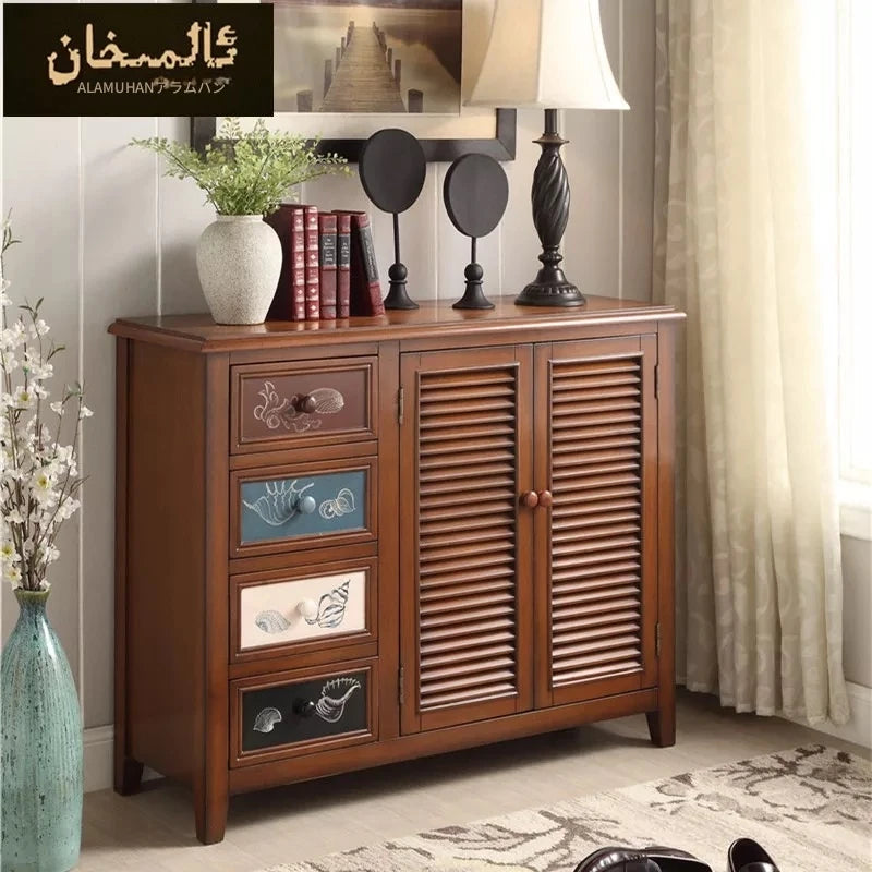 おしゃれなオークキャビネット - シンプルで機能的な収納家具、ナチュラルなデザインでインテリアにぴったり halmh-5296