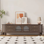 おしゃれな無垢材テレビ台 - 多層板&ガラス仕様、リビングに最適な収納家具 halmh-5301