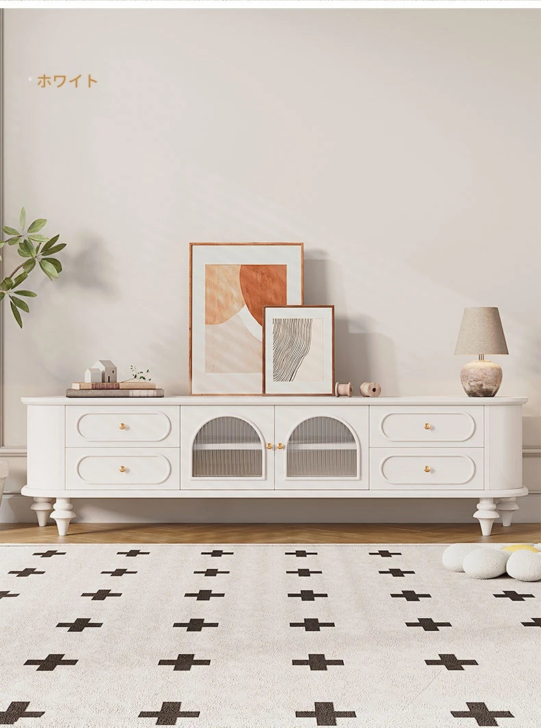 おしゃれな無垢材テレビ台 - 多層板&ガラス仕様、リビングに最適な収納家具 halmh-5301