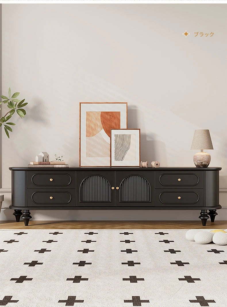 おしゃれな無垢材テレビ台 - 多層板&ガラス仕様、リビングに最適な収納家具 halmh-5301