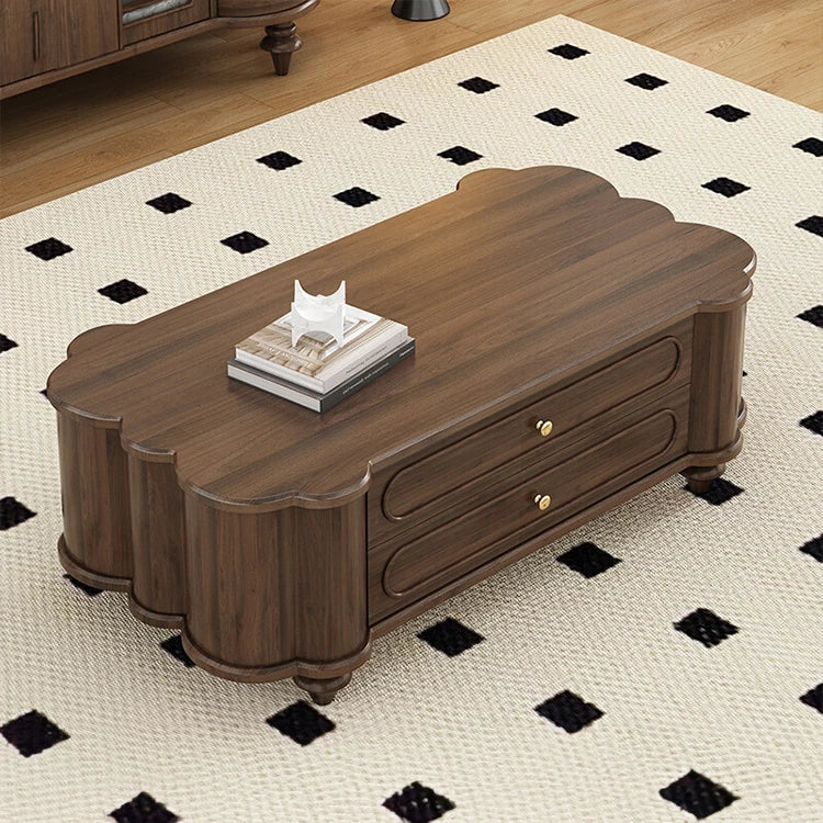 ウォールナット製センターテーブル 多機能収納付き おしゃれなデザイン 限定セール中! halmh-5310