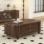 ウォールナット製センターテーブル 多機能収納付き おしゃれなデザイン 限定セール中! halmh-5310