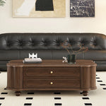 ウォールナット製センターテーブル 多機能収納付き おしゃれなデザイン 限定セール中! halmh-5310